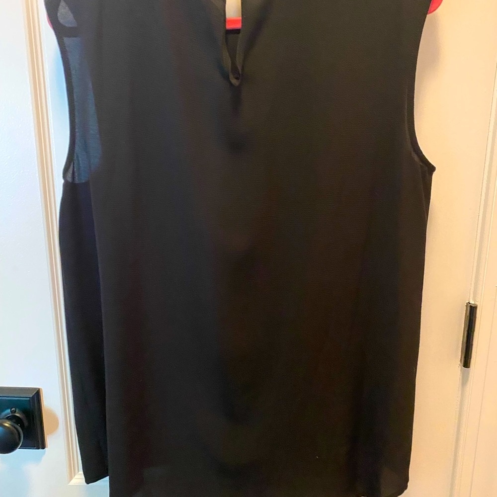 Vince Camuto high neck sleeveless black top-l
